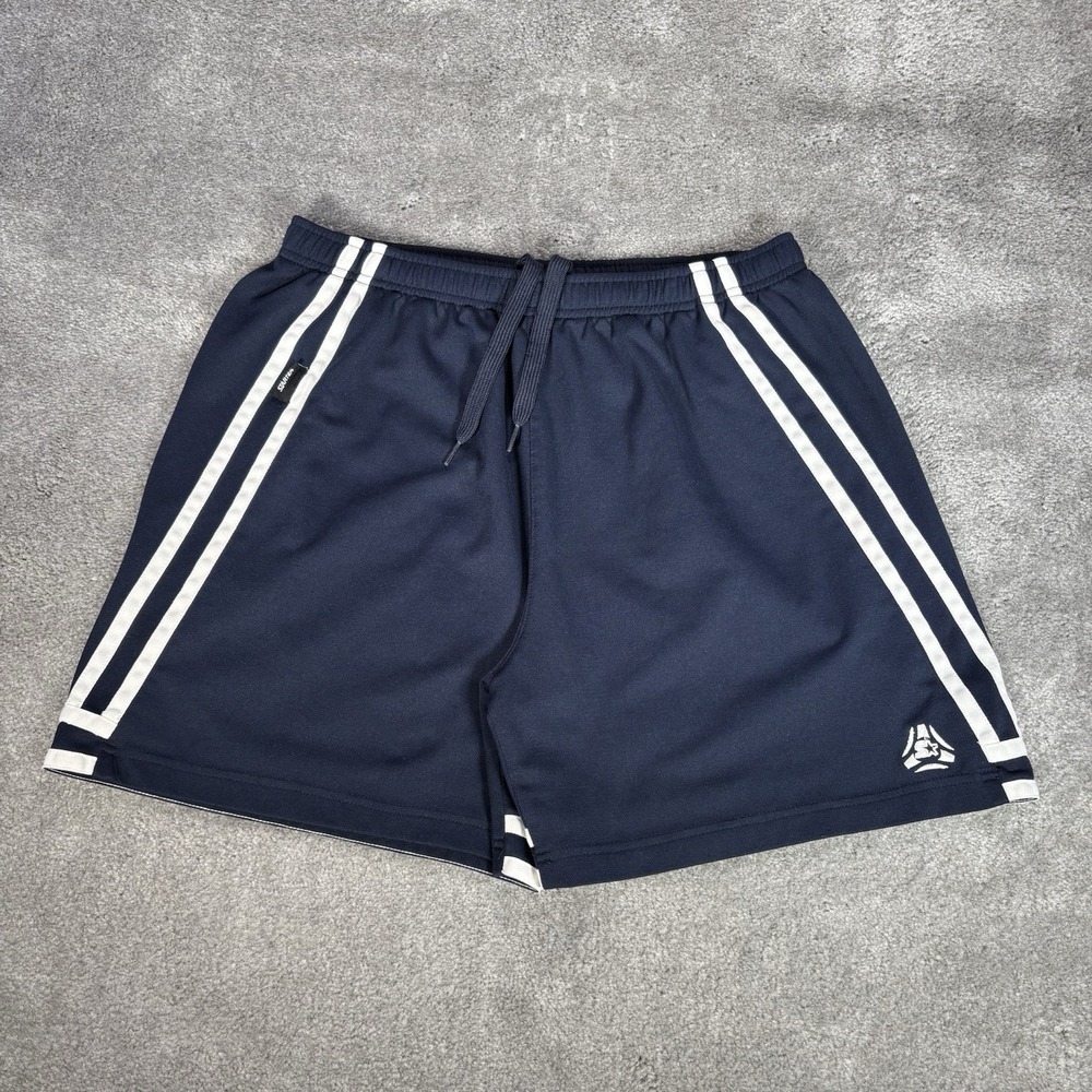 Vintage Starter‎ Shorts Mens L Blue Striped Lightweight Basketball Athletic Y2K